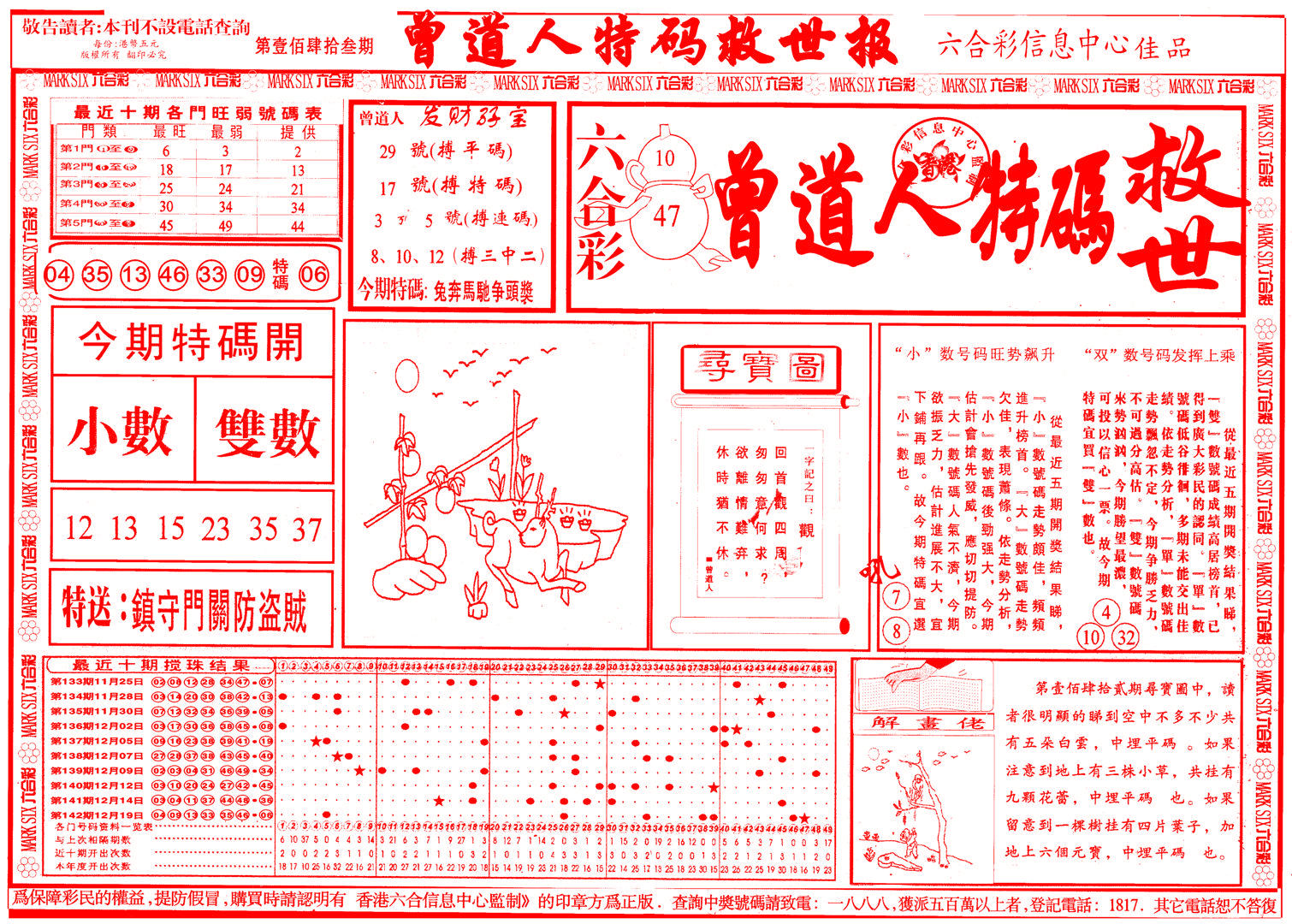 六合彩心水图库24｜曾道人特码救世A