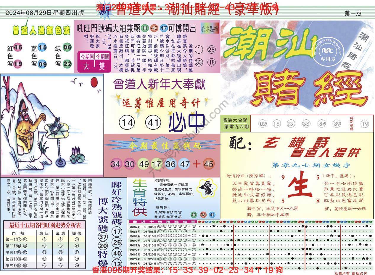 六合彩心水图库10｜曾道人潮汕赌经(豪华版)