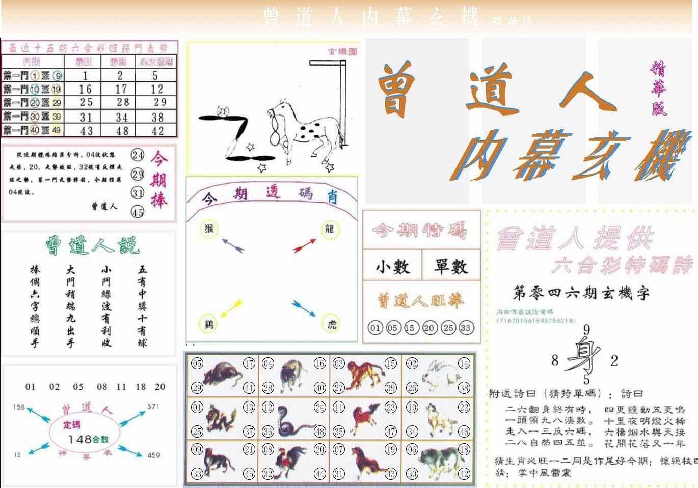 六合彩心水图库16｜曾道人内幕精华版