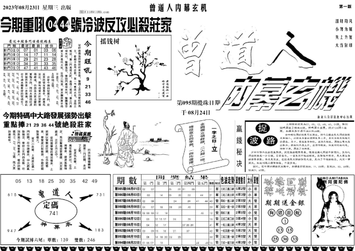 六合彩心水图库 3｜曾道人内幕玄机